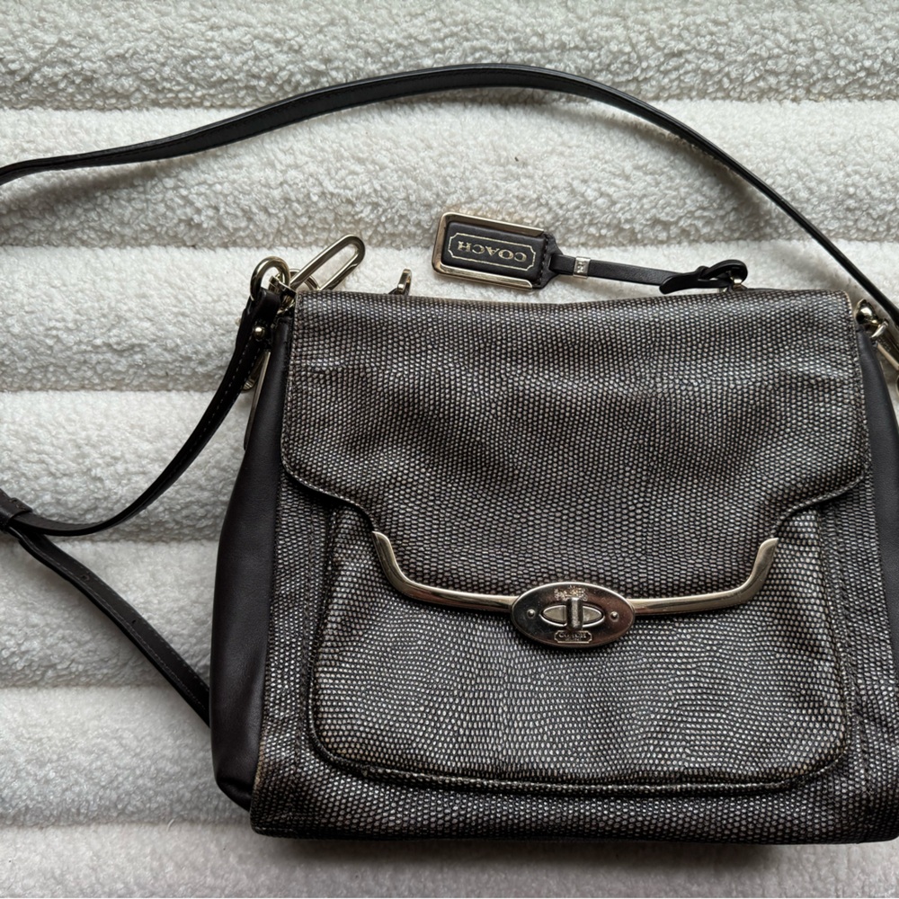 COACH Madison Sadie flap crossbody satchel